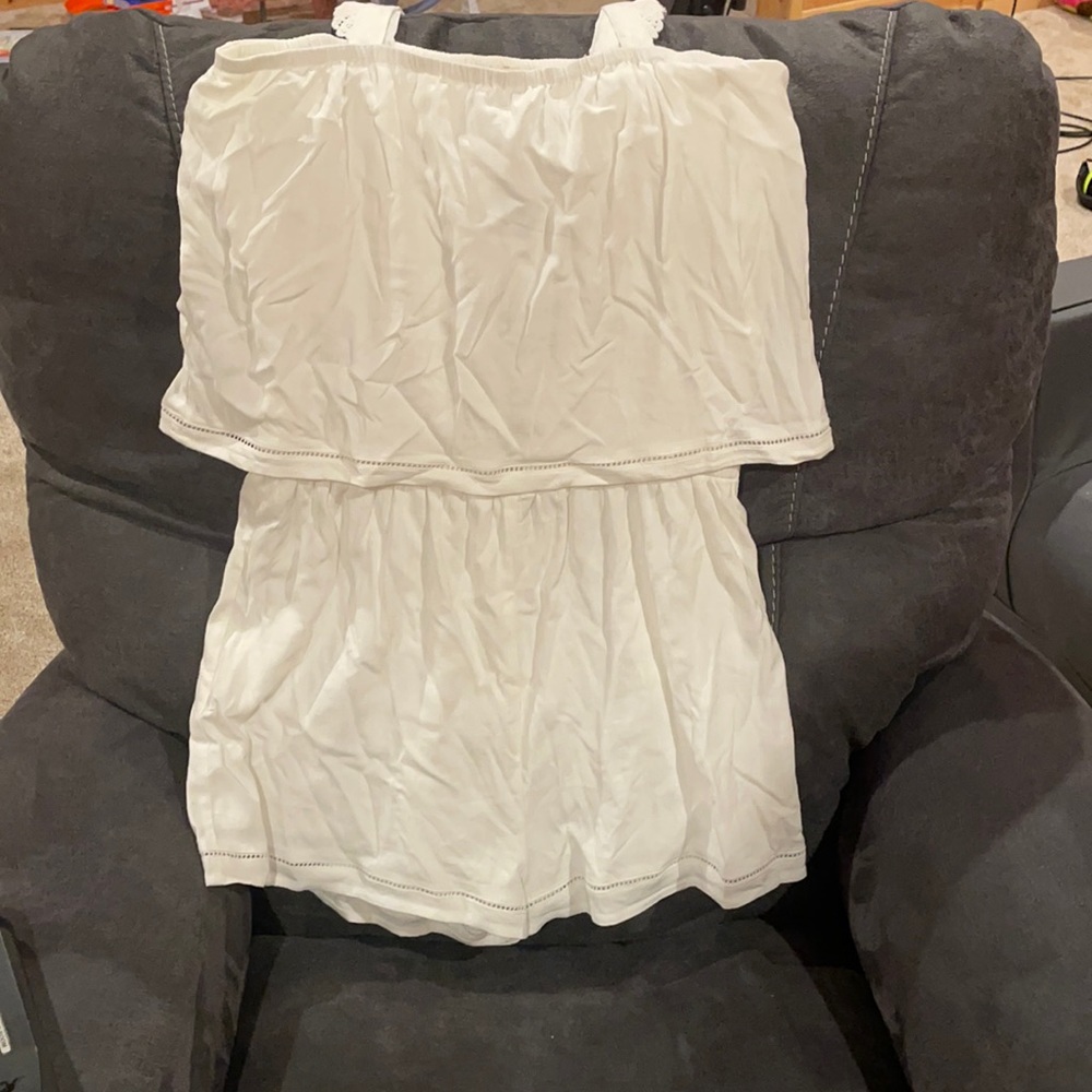 NWT White size Large Romper from Francesca’s